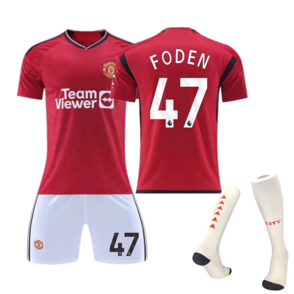 Manchester United home jersey No. 10 Rashford children's adult suit football uniform