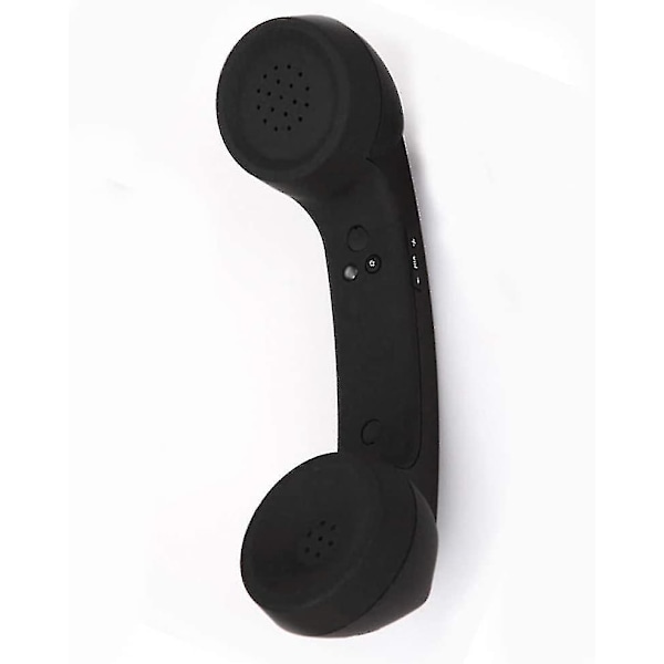 Retro Trådlös Telefonlur, Klassisk Vintage Strålsäker Trådlös Bluetooth Telefonlur Mottagare Hörlurar (Svart) - Snngv