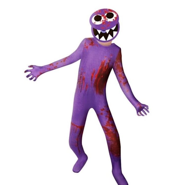 Halloween Rainbow Friends ROBLOX Spil Kostumer Lilla purple 170cm