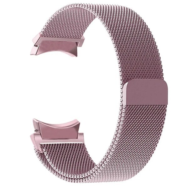 Ranneke Samsung Galaxy Watch 6/5/4/Classic 47mm 43mm 40mm 44mm Milanese Loop -ranneke correa Galaxy Watch 5 pro 45mm hihna Pink-gold