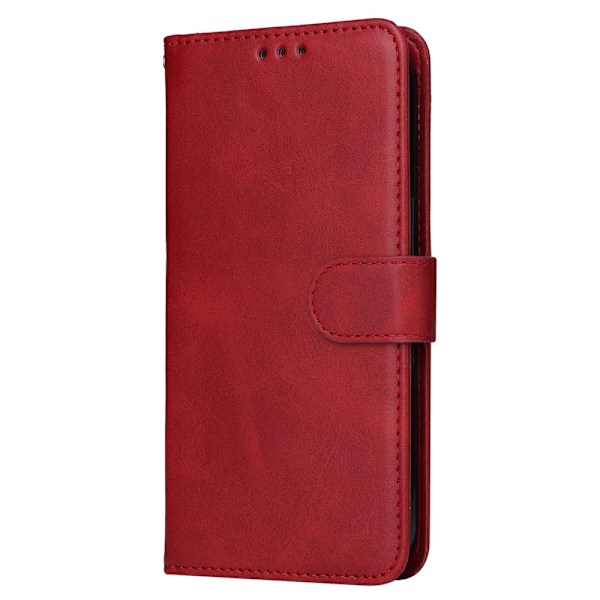 SKALO Samsung A55 5G PU Læder Wallet Case - Flere Farver Rød(FQ) RED Red