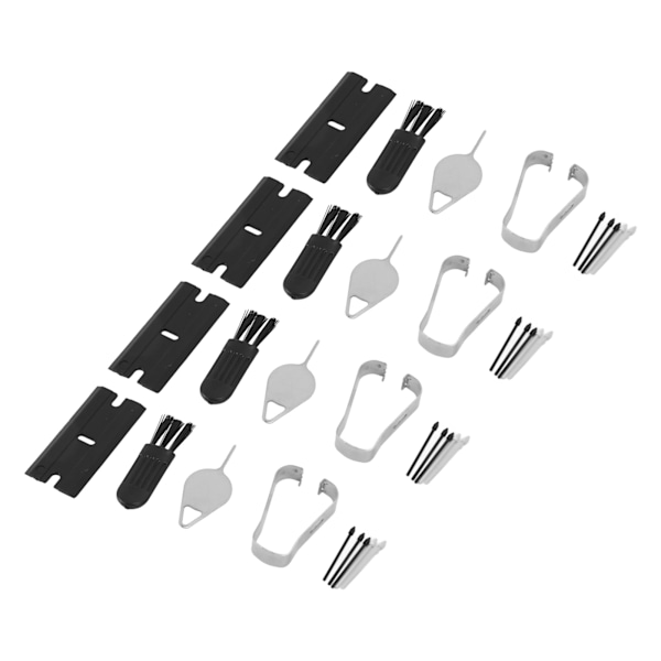 4 Sett Stylusspisser for Galaxy Tab S9 S9+Plus S9 Ultra S9 FE Glatte Stylus-Erstatningsspisser Svart Grå