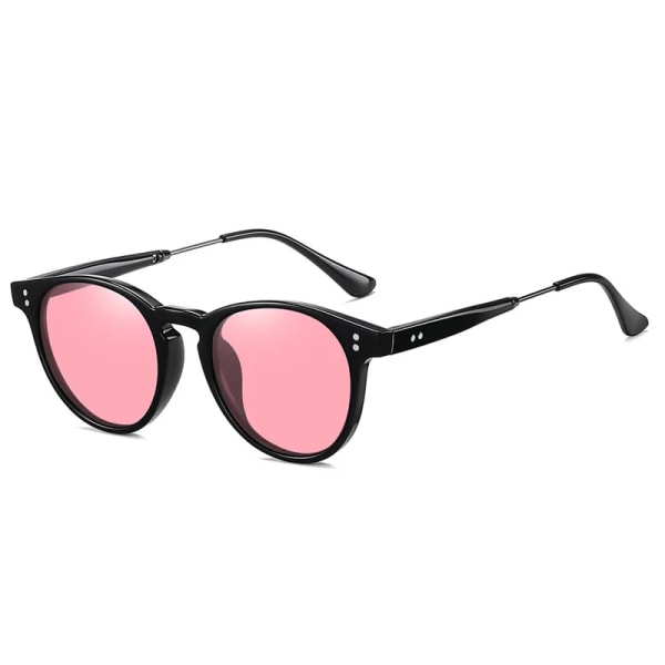5096 heta rea ​​polariserade glasögon retro herr UV-säkra solglasögon Black/pink