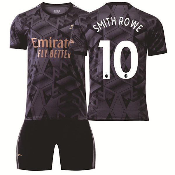 22-23 Arsenal ude sort nr. 7 Saka 9 Lacazette 19 Pepe 14 Aubameyang fodboldtrøjesæt No socks size 10 Children's 24 code