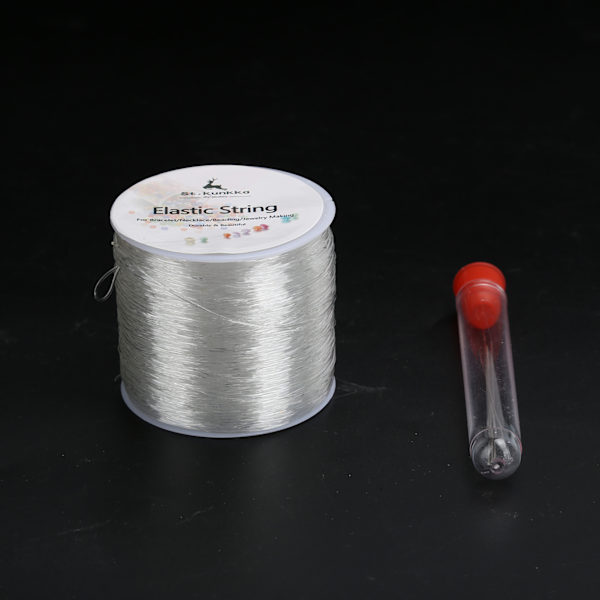 DIY Elastisk Klippbar Smykkefremstilling Perletråd Perlet Linje Transparent Fiske Line 100m / 328.1ft0.5mm / 0.02in