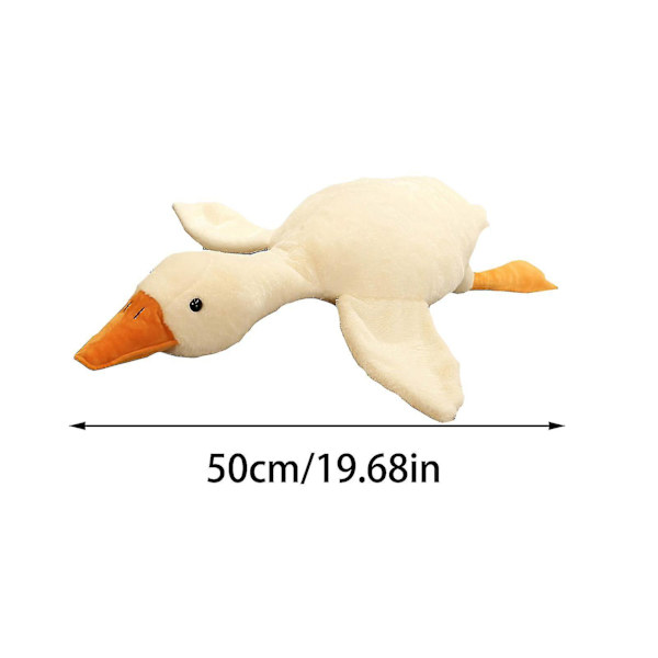 Jätteliknande simuleringsanka plyschleksak mjuk kudde fylld jättegåsdocka presenter 50CM