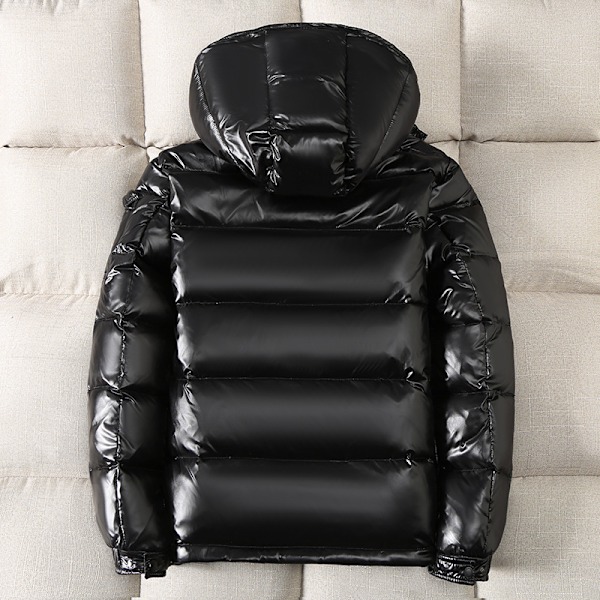 Let Læder Vinterjakke Mænd Kvinder Vandafvisende Varmt Jakke Sort Sort black XXL