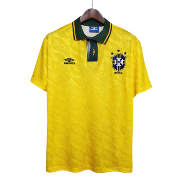 Brasiliansk Retro Fodboldtrøje 1991/1993 til Teenagere Fodboldtrøje customized l