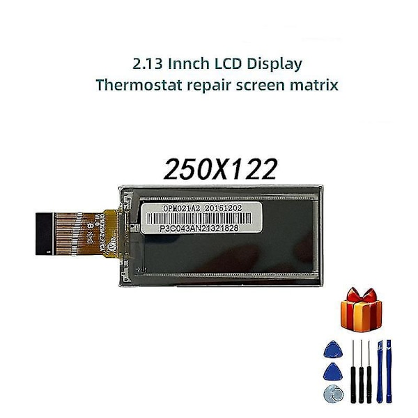 Edilkamin 2,13 tommer LCD skærm Termostat Reparationsskærm Matrix Opm021b1 Opm021a2 Bucket-e0213a22