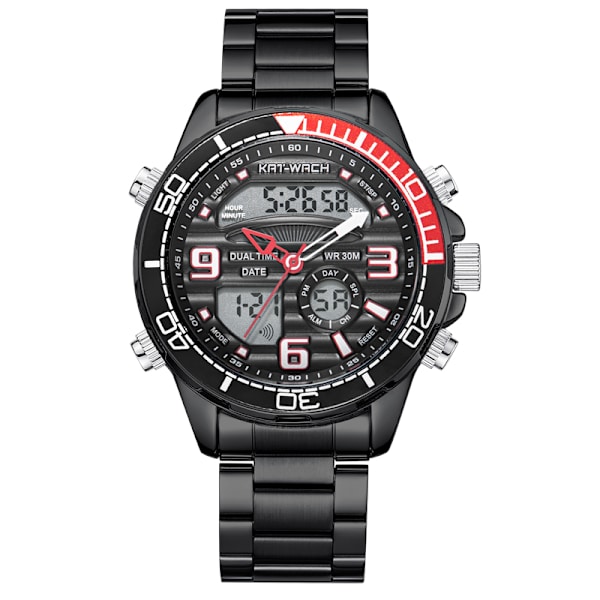 Fashion Sports Militær Guld Quartz Armbåndsur Mænd 2023 Top Brand Luksus Chronograph Armbåndsur Til Mænd Ur Armbåndsur Black