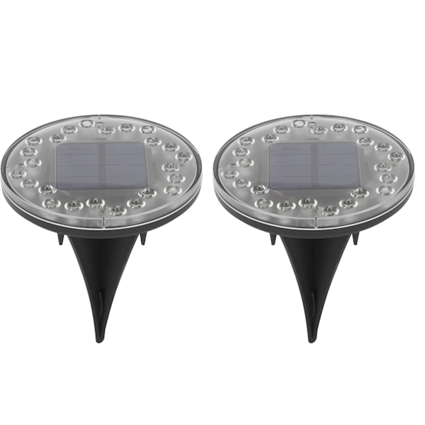 IP68 Vattentäta Solcellslampor för Mark 24LED Solcellslampor för Trädgård Nedgrävd Lampa Utomhus RGB Stegljus med Rotation Statiskt Läge 0.2