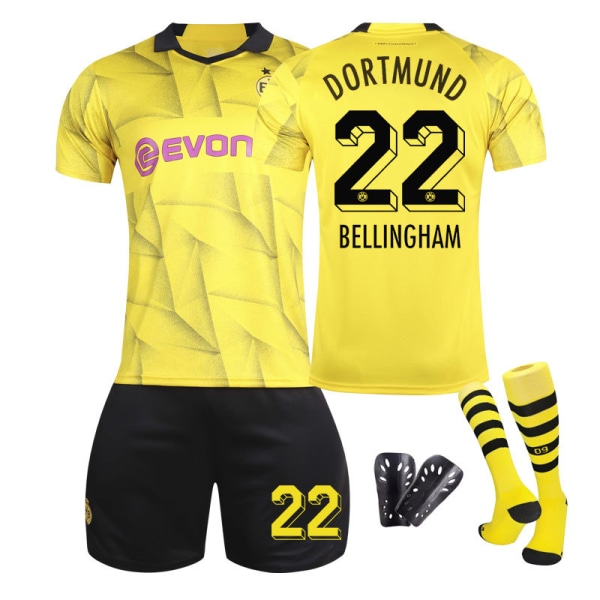 Dortmund Special Edition fotbollströja för barn/vuxna med strumpor och fodral 4 N.SCHLOTTERBEDK säsongen 23/24 4 N.SCHLOTTERBEDK children's sizes18