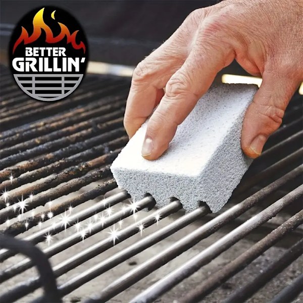 Multifunksjonelle rengjøringssteiner for grill - PVC-materiale, kan kuttes til å passe kokere, vasker osv. - Ideell for kjøkken, utendørs og bad.