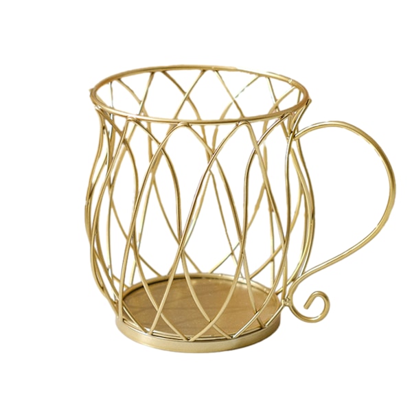 Snygg Metallhållare för Kaffepods Enkel Hållbar Snackorganisatör för Bänkskivan Ordinary color,size
