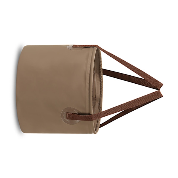 Hopfällbar utomhus hink, läckagesäker, luktfri, bärbar, för camping, picknick, diskho, fotbad, 20L, kaffefärg 0.4