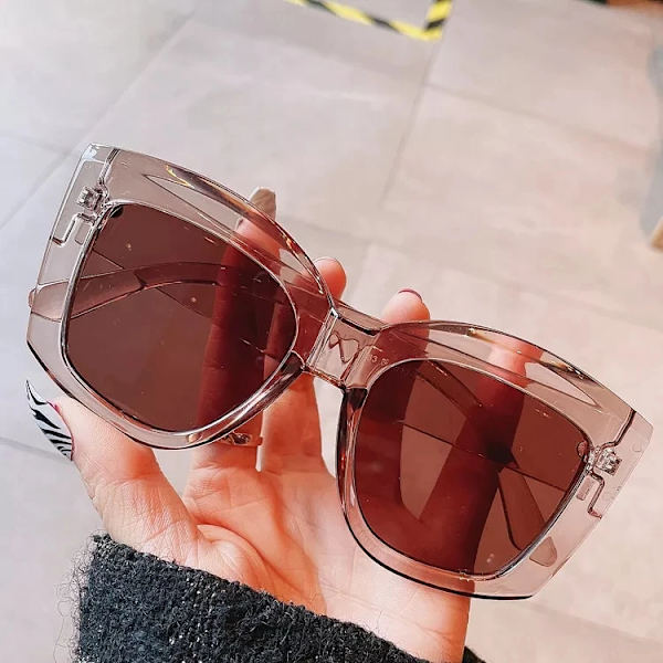 Mukautettu logo karkkiväri violetti punainen sävyt muoti ylisuuret pyöreät aurinkolasit naiset 2024 C6 Oversized Sunglasses