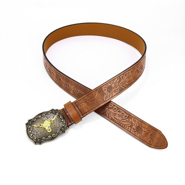 Västerländsk Cowboy Bältespänne Bälte för Män 125CM 125 cm