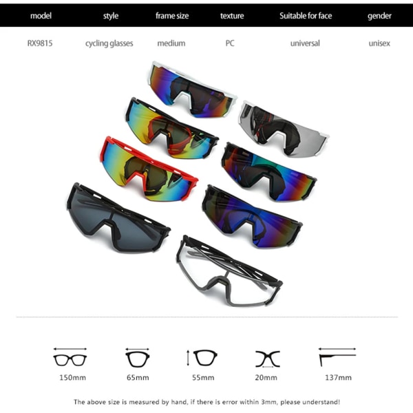 Solbriller for menn utendørs, sykkelbriller, sykkelbriller, damebriller, UV-beskyttelse, fiskebriller for sykkel C6 Sport Sunglasses