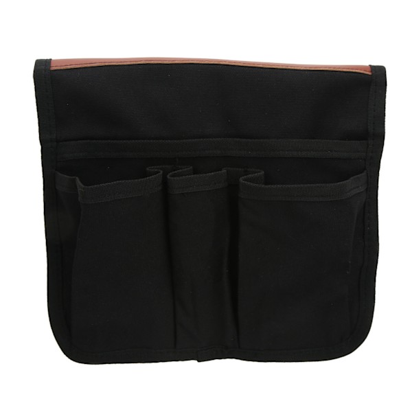 Campingstol Armlen Lagring Bag Side Multifunksjonell Bærbar Strandstol Hengende Oppbevaringspose for Utendørs Strand Svart