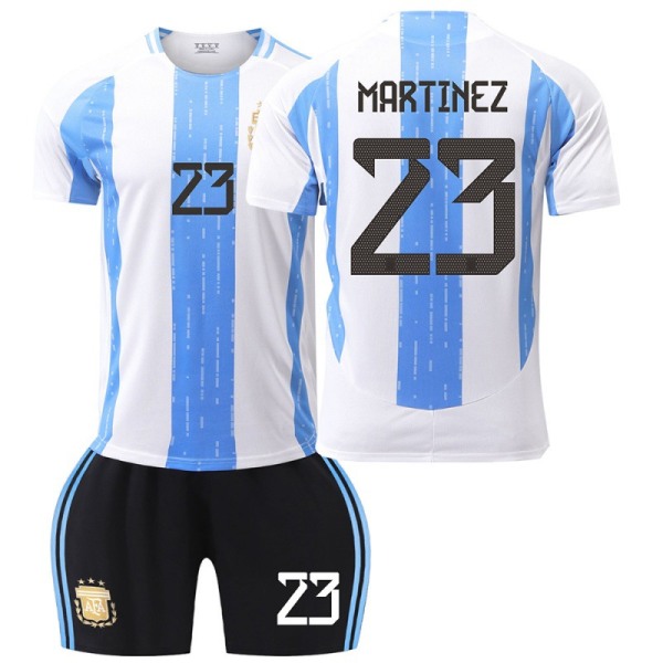 Uusi 24-25 Argentiinan jalkapalloasu nro 10 tähti koti 11 Di Maria 21 Dybala paita Home No. 23 L