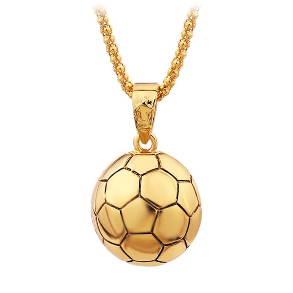 Sport halsband fotboll hänge legering fotboll smycken gåva guld