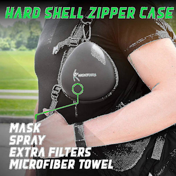 Nextgen Altitude Workout Mask Cardio Breathing & Breathing Strength Trainer 24 Oxygen Deficiency Levels 8 Replaceable Carbon Filters Sport Elevati