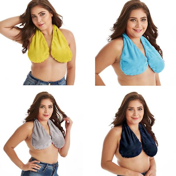 Bryst-håndkle, badehåndkle, halter, brystomslag, bryst, halter, ammehåndkle for kvinner YELLOW L