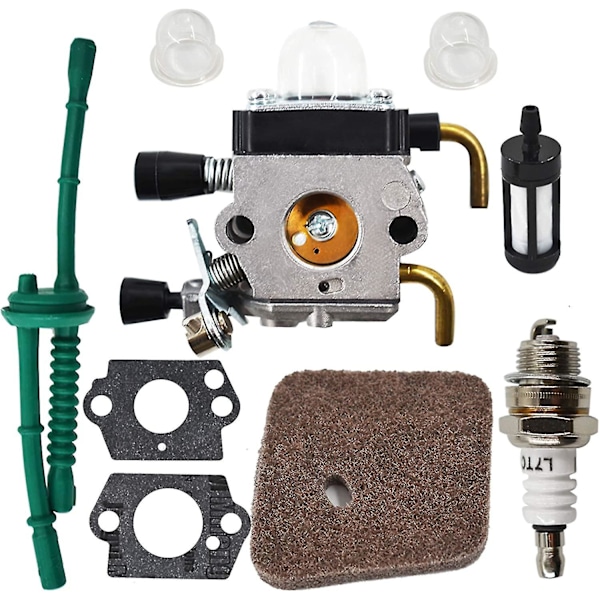 Förgasare ersättning för Stihl Fs38 Fs45 Fs46 Fs55 Km55 Fs85 Trimmer med luftbränslefilter packning