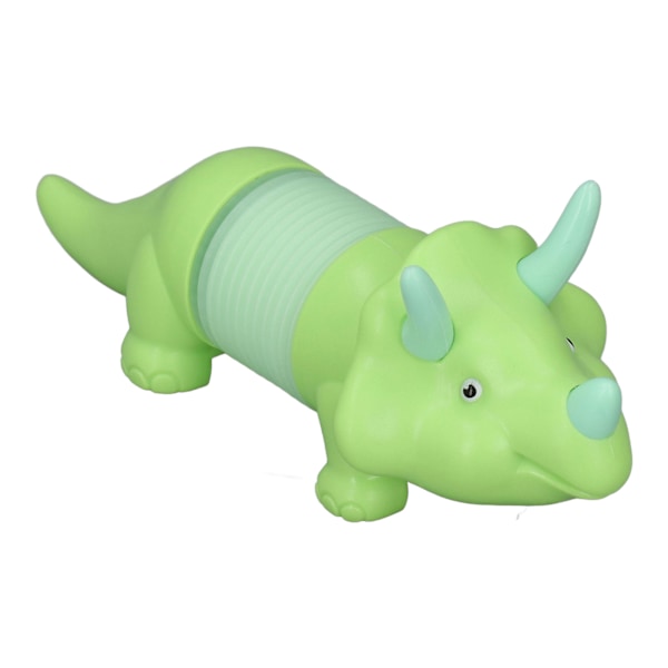 Stretching dinosaur toy fun functional durable plastic twistable dinosaur stress relief toy with light green