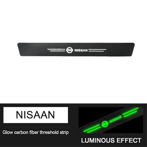 Auto dörrtröskelskydd anti-scratch dörrtröskelskydd för fordonstillbehör_llk13 NISSAN 1PCS