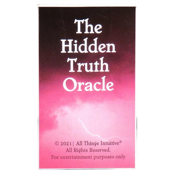 Hidden Truth Oracle Cards Tarot Cards