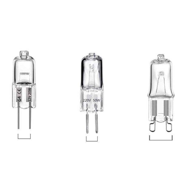 Halogenlampor Pärlor G4 G5.3 Glödlampa G9 220V 40W FROZEN G9 220V 40W Frosted G9 220V 40W Frosted