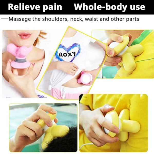 Mini Handhållen Massager Bärbar helkroppsvibrerande massager för avkoppling Ed