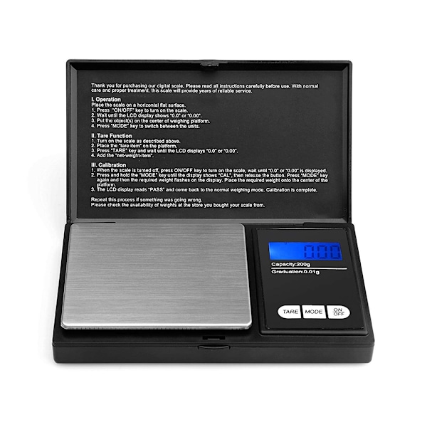 Digital pocket scale, 500 x 0.01 g, pocket scale Fine balance Digital scale Gold scale coin scale