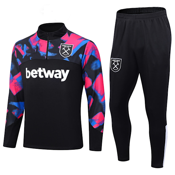 23-24 West Ham United musta pitkähihainen setti lapsille musta black XL