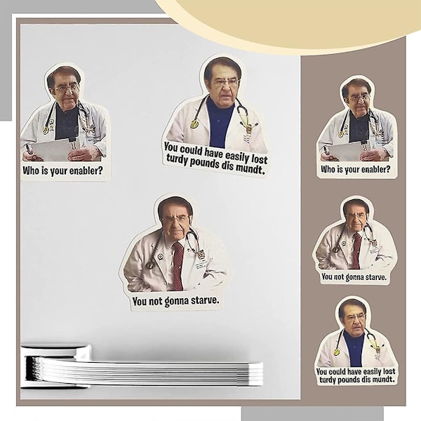 Dr. Now Jääkaappi- ja pakastinmagneetit, hauska jääkaappimagneettiruokavalioapu, keittiötarvikkeet