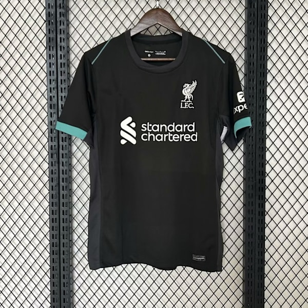 Liverpool FC Lyhythihainen Jalkapallopaita Kausi 2425 - Nopeasti Kuivuva Hengittävä Urheilupaita Vieras Away M