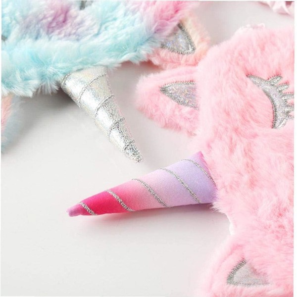 Sovmask för barn, 2-pack Unicorn Kids sovmask, söt