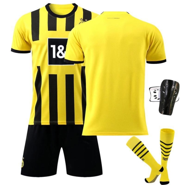 22-23 Dortmund hemmatröja fotbollströja nr 9 Haaland 11 Reus 22 Bellingham tröjset med strumpor No Size Socks + Gear #M