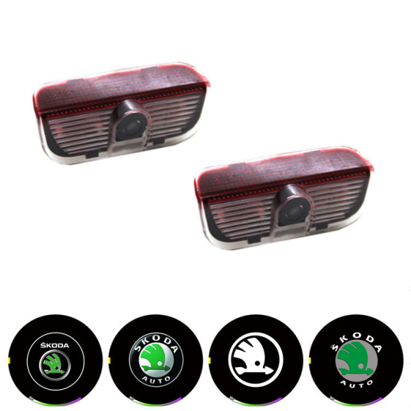 2 pcs welcome light is applicable to Skoda welcome light, Haorui R