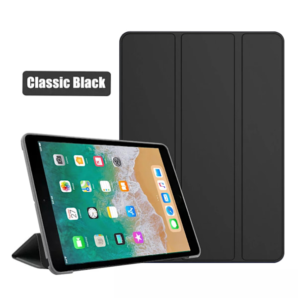 Til iPad 9,7 tommer 2017 2018 5. og 6. generation A1822 A1823 A1893 A1954 Etui til ipad Air 1/ 2 Etui til ipad 6/5 2013 2014 år etui iPad 5. 9,7 2017 iPad 5th 9.7 2017 Black