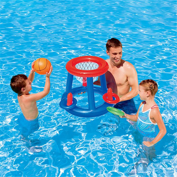 Vandspil Legetøj Basketball Kurv Pool Float Oppustelig Leg