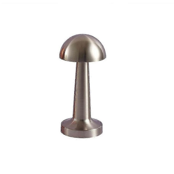 Ladestollampe i soppform Silver