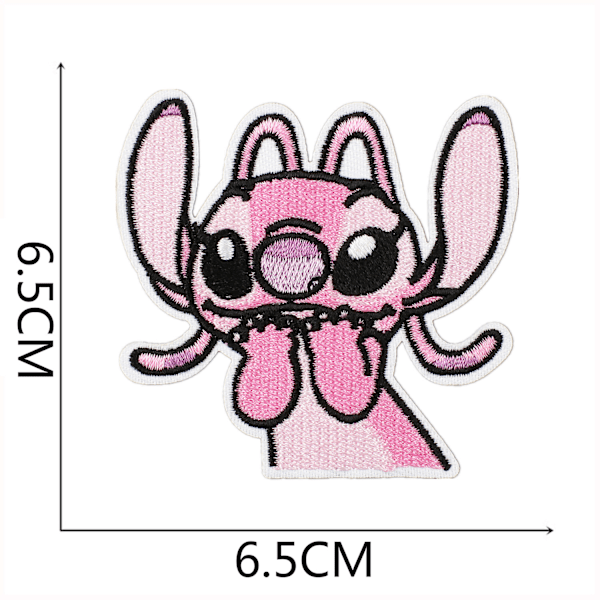 16 st Lilo & Stitch broderade påsydda lappar för kläder, jackor