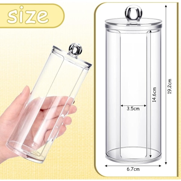 Galaxy 2 stk. Akryl Scrunchie 14,6 x 6,6 cm Transparent Scrunchie Holder Hårbånd Organizer Display