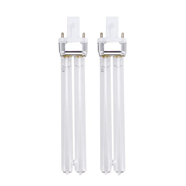 2pcs 11w Ultraviolet UV Disinfection Light Lamps Uv Sterilization Lamps for Sterilizer Aquarium (g23 Lamp Base)