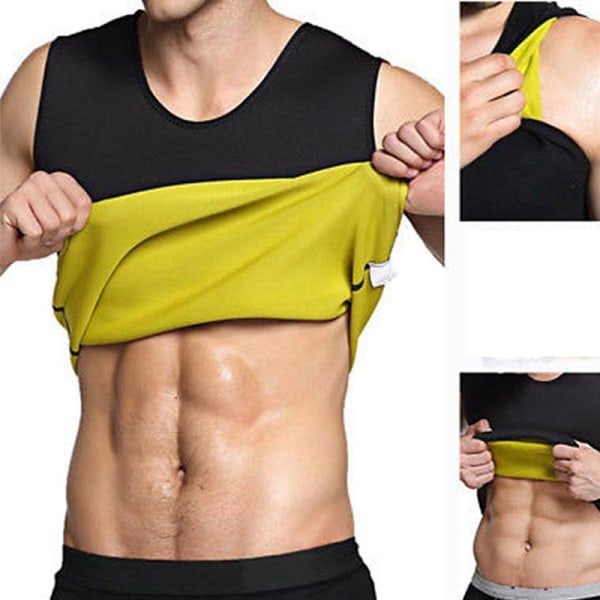 TG Træning Tank Top med Saunaeffekt - Sort Sort XL