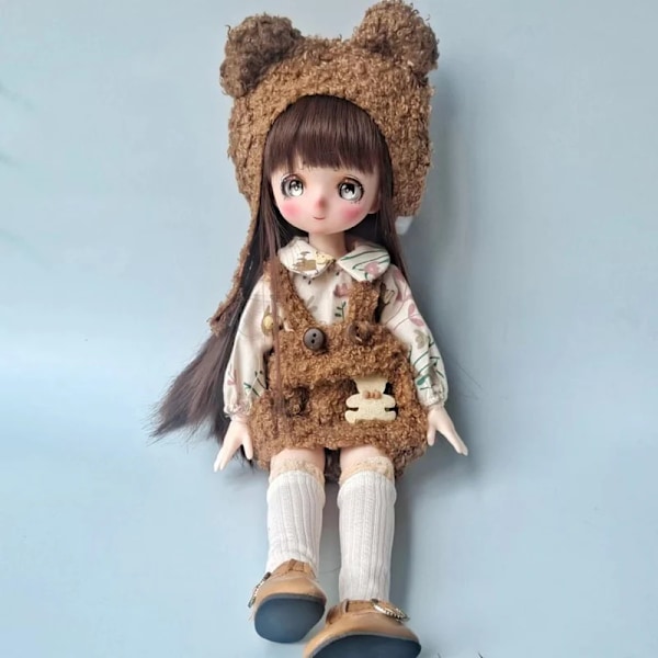 1/6 Bjd Heks Dukkene Full Set Casual Antrekk med Klær Kle Opp Barn Leker for Jenter H1 H1 Doll With Clothes