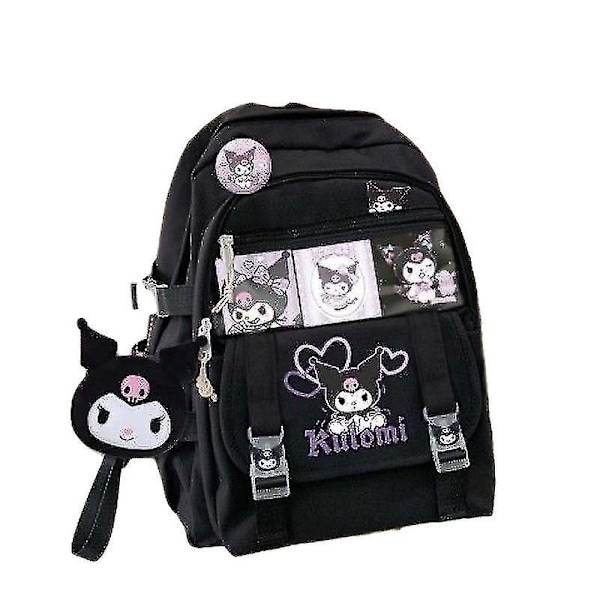Sanrio Kuromi -reppu, olkalaukku Pompompurin My Melody -koululaukku opiskelijoille, suuri kapasiteetti