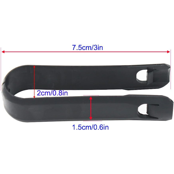 20 st 21 mm hjulmutterskydd, hjulbultmutterskydd, hexagonala däckmutterskydd (svart) Svart Black 21mm